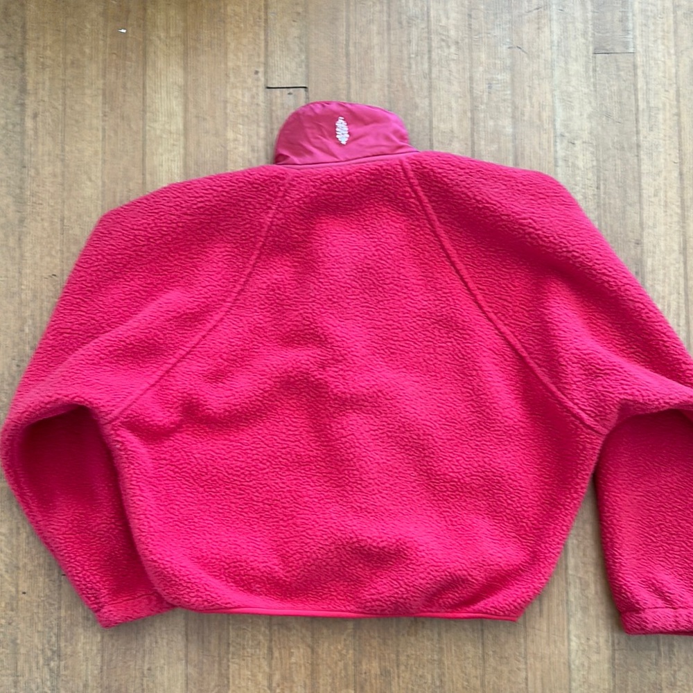 FP Movement by Free People Hit the Sloped Red Fleece Jacket - Picture 5 of 7